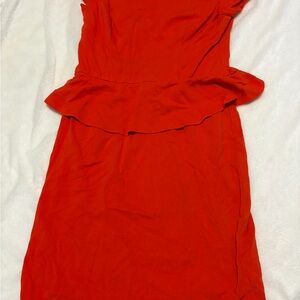 Cache Vibrant Red Midi Dress